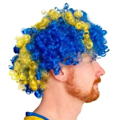 Sverigeparykk Blå/Gul