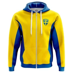 Sverige Supporter Zip Hoodie