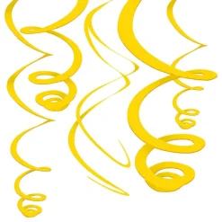 Swirls Gul Hengende Dekorasjon