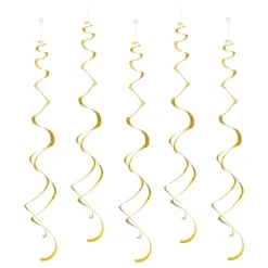Swirls Gull Hengende Dekorasjon