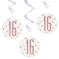 Swirls 16 Hvit/Roségull