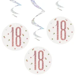 Swirls 18 Hvit/Roségull