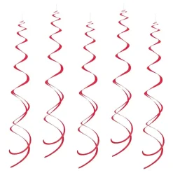 Swirls Rød Hengende Dekorasjon