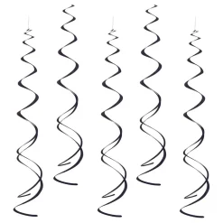 Swirls Svarte Hengende Dekorasjoner