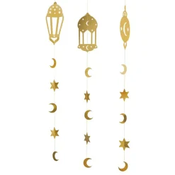 Takdekorasjoner Eid Mubarak Gull