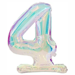 Tallballonger på stativ Iridescent