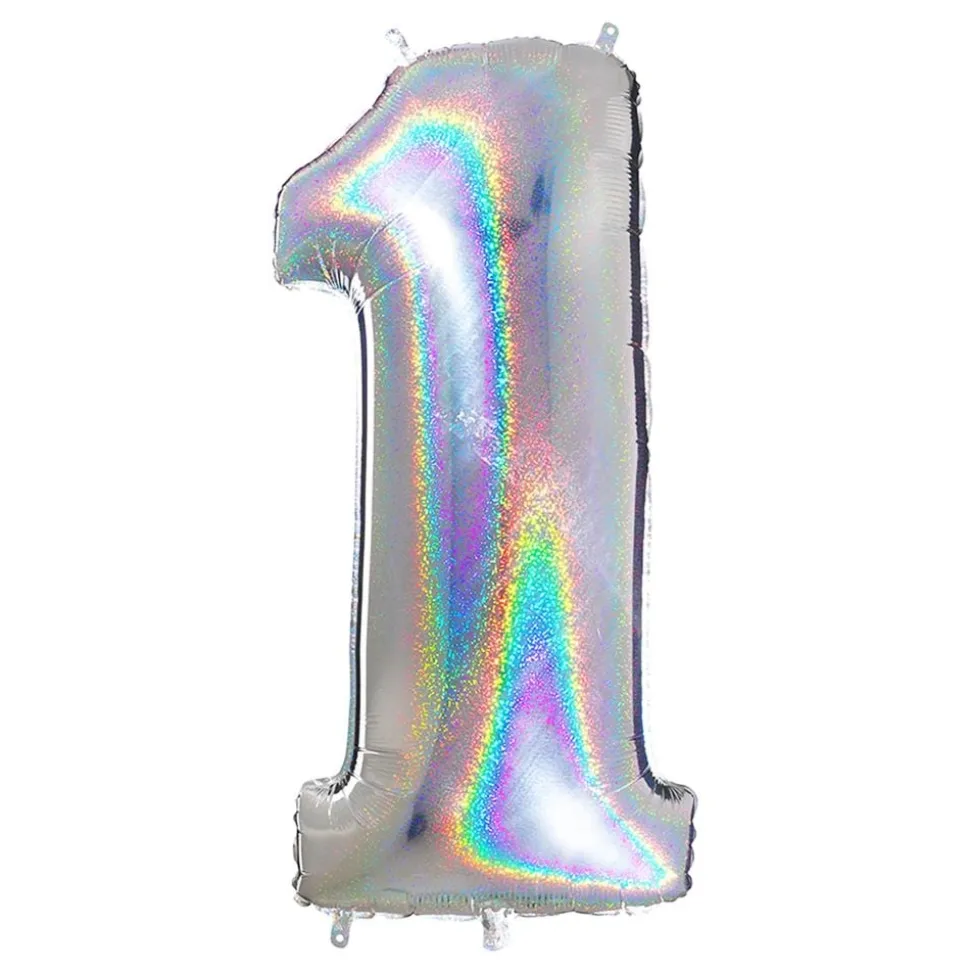 Tallballong Glitter Sølv