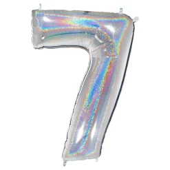 Tallballong Glitter Sølv