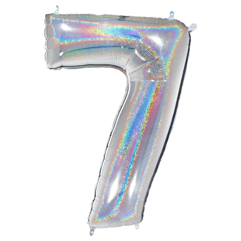 Tallballong Glitter Sølv