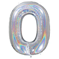 Tallballong Glitter Sølv
