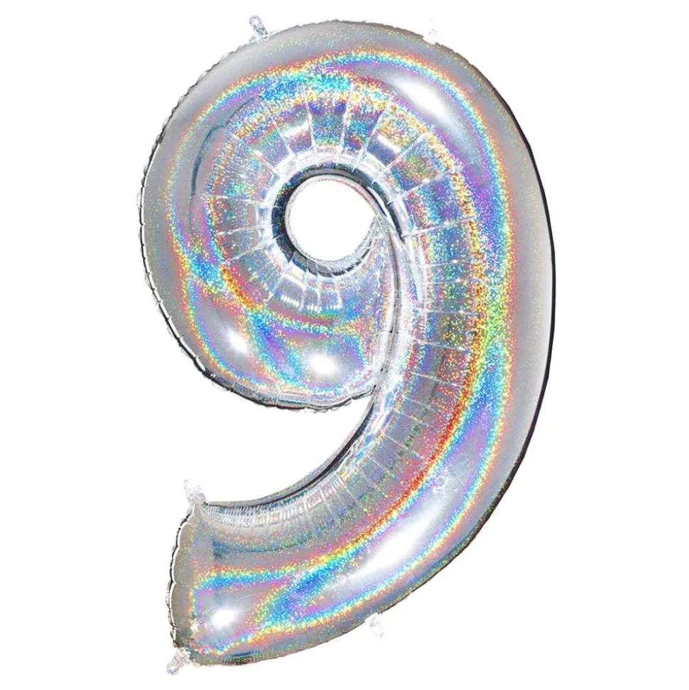 Tallballong Glitter Sølv
