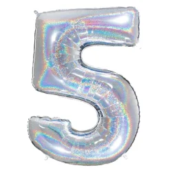 Tallballong Glitter Sølv