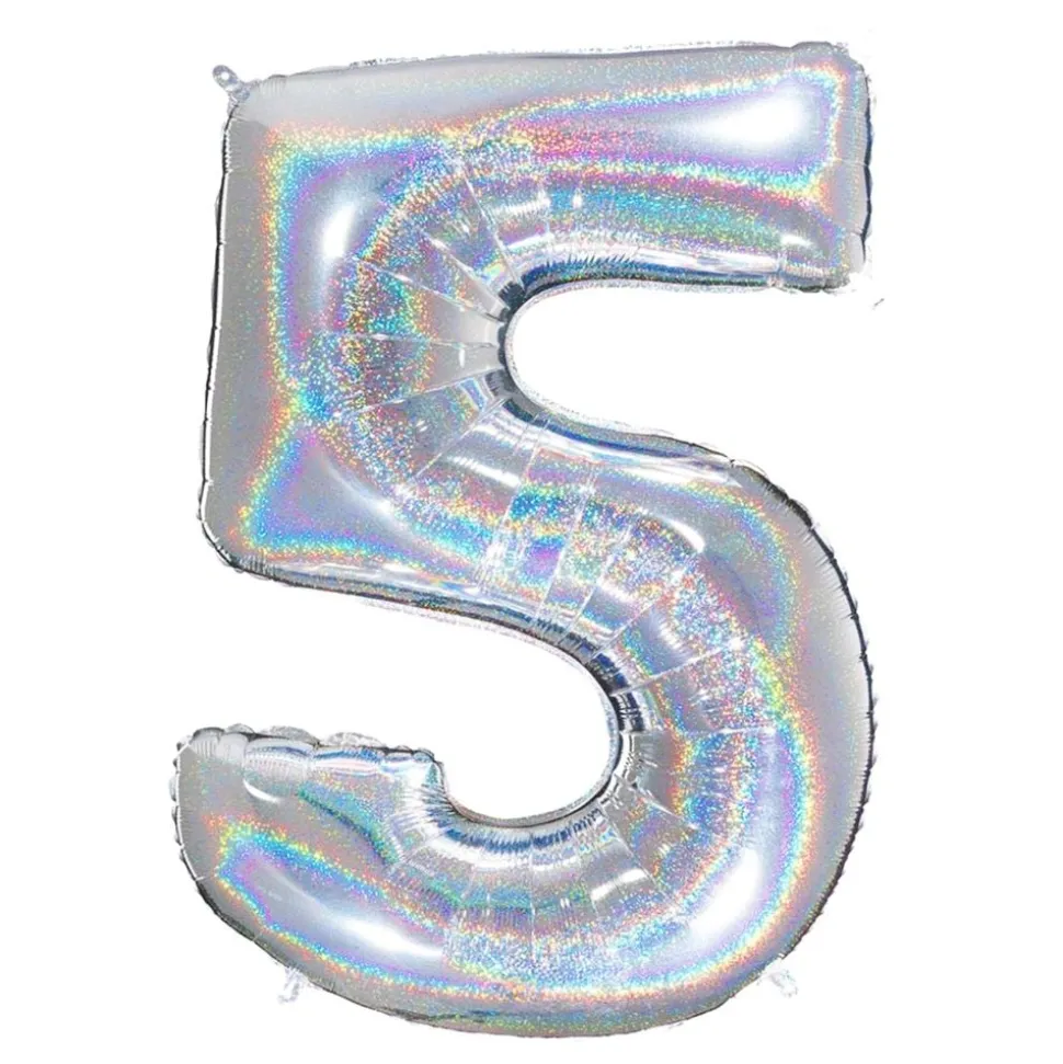 Tallballong Glitter Sølv