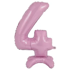 Tallballong med Stativ Pastellrosa