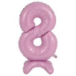 Tallballong med Stativ Pastellrosa