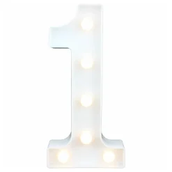 Tall Hvit med LED-belysning