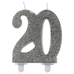 Talllys 20 Glitter Sølv