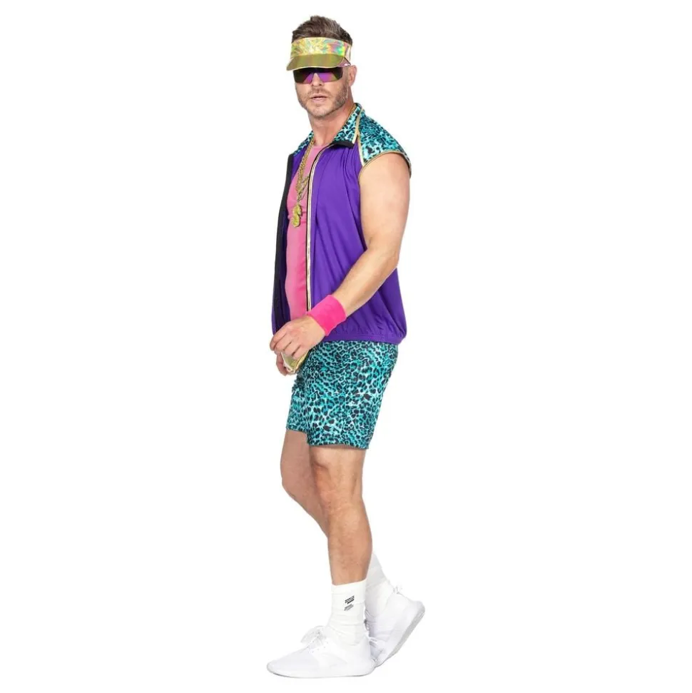 80-talls Aerobics Herre Kostyme