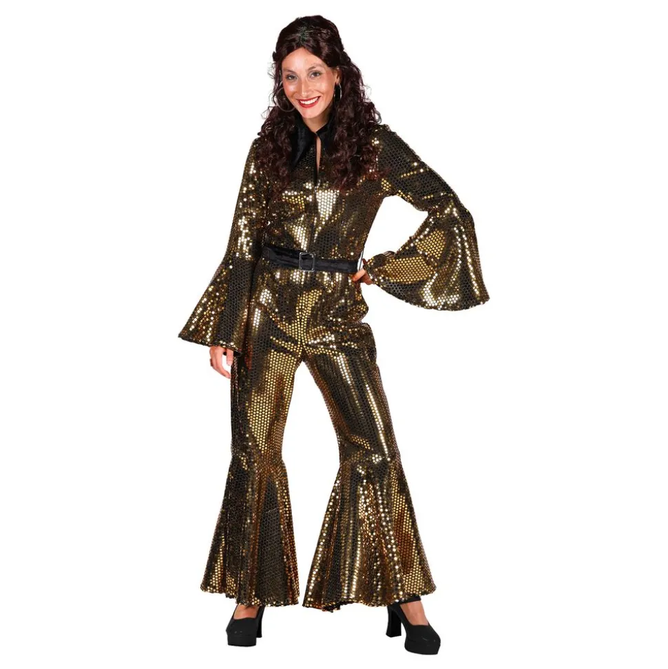 70-talls Disco Jumpsuit Gull Kostyme Deluxe