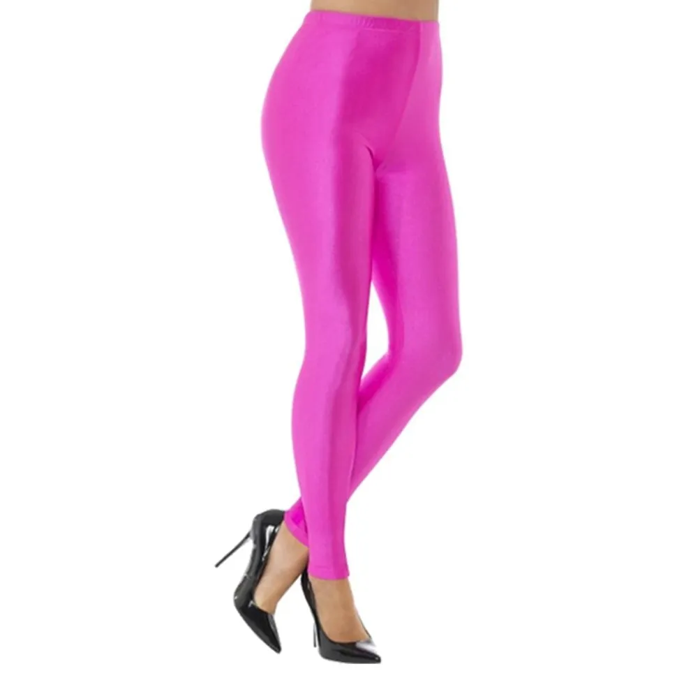 80-talls Disco Spandex Leggings Rosa