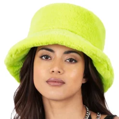 90-talls Fluffy Solhatt Grønn