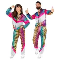 80-talls Grilldress Neon Leopard Kostyme