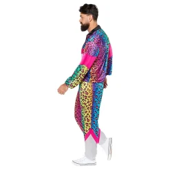 80-talls Grilldress Neon Leopard Kostyme