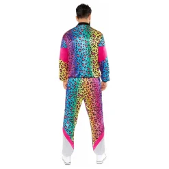 80-talls Grilldress Neon Leopard Kostyme