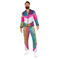 80-talls Grilldress Neon Leopard Kostyme