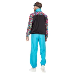 80-talls Neon Skidress Herre Kostyme
