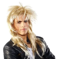 80-talls Rocker Blond Parykk