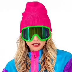 80-talls Skibriller Neongrønn