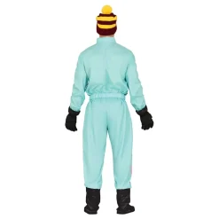 80-talls Skidress Lilla/Blå Herre Kostyme