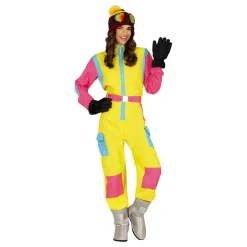 80-talls Skidress Rosa/Gul Dame Kostyme