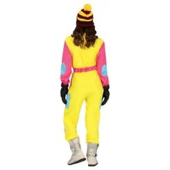 80-talls Skidress Rosa/Gul Dame Kostyme