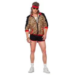 80-talls Treningssett Leopard Herre Kostyme