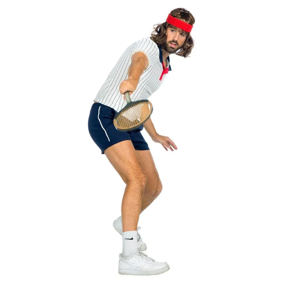 Tennisspiller Retro Herre Kostyme