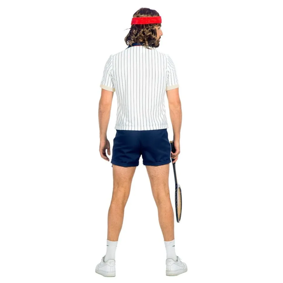 Tennisspiller Retro Herre Kostyme