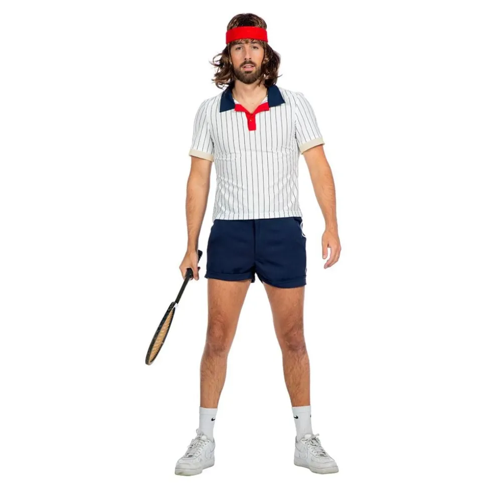 Tennisspiller Retro Herre Kostyme