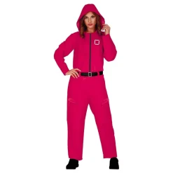 The Gamer Rød Overall Dame Kostyme