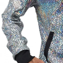 Tracksuit Geometrisk Iridescent Sølv