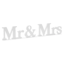 Trebokstaver Mr & Mrs
