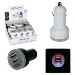 USB-Lader for Bilen med LED