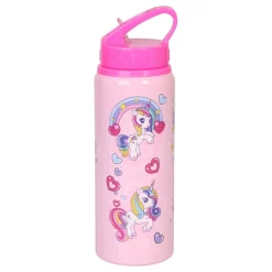 Vannflaske Unicorn Rosa i Aluminium