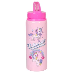 Vannflaske Unicorn Rosa i Aluminium