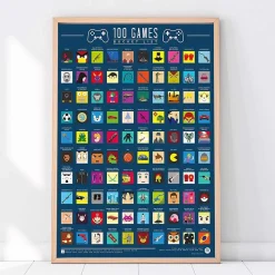 100 Video Games Bucket List Skrapetavle