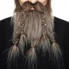 Viking Bart med Skjegg Brun/Grå