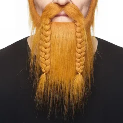 Viking Bart med Skjegg Rød