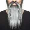 Viking Bart med Skjegg Svart/Hvit