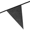 Vimpelgirlander Glitter Svart